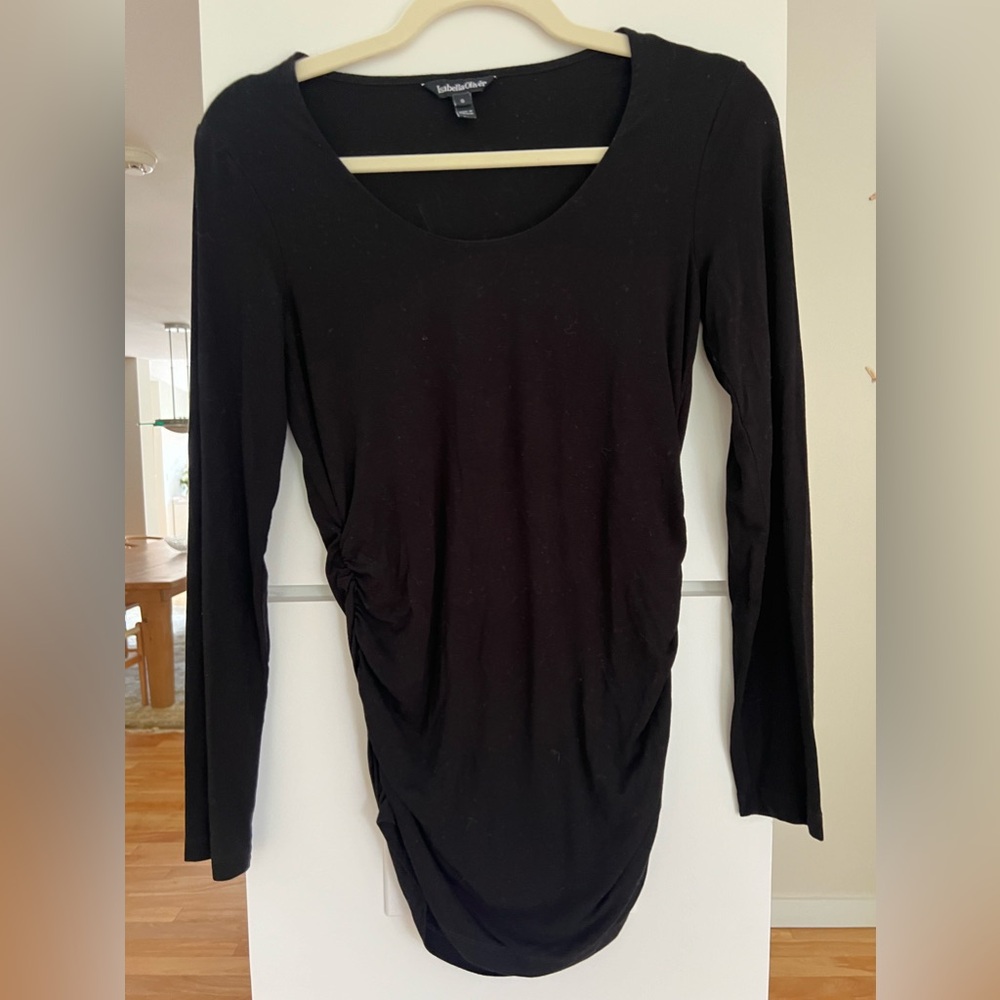 Isabella Oliver black maternity shirt size 0